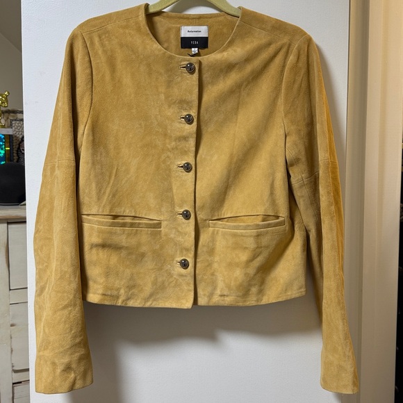 Reformation X Veda Suede Jacket size S - Picture 2 of 5